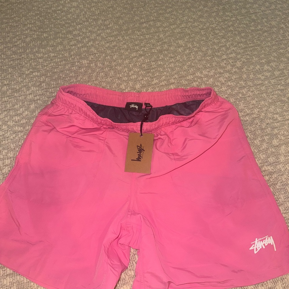 Stussy Bright Pink swim Shorts